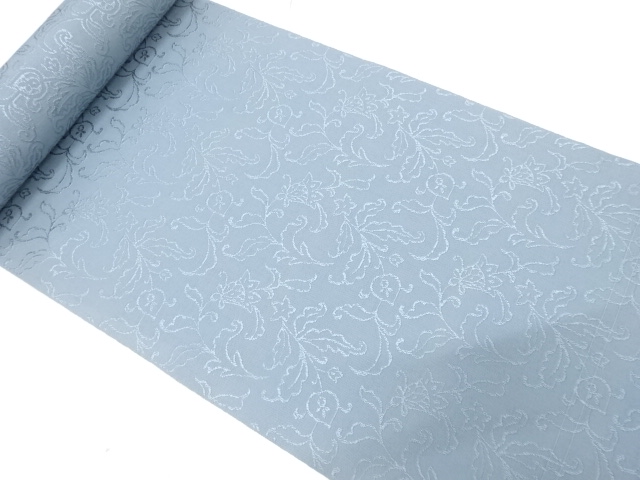 JAPANESE KIMONO / ANTIQUE BOLT FOR HASSUN OBI / WOVEN CHINESE FLOWERS